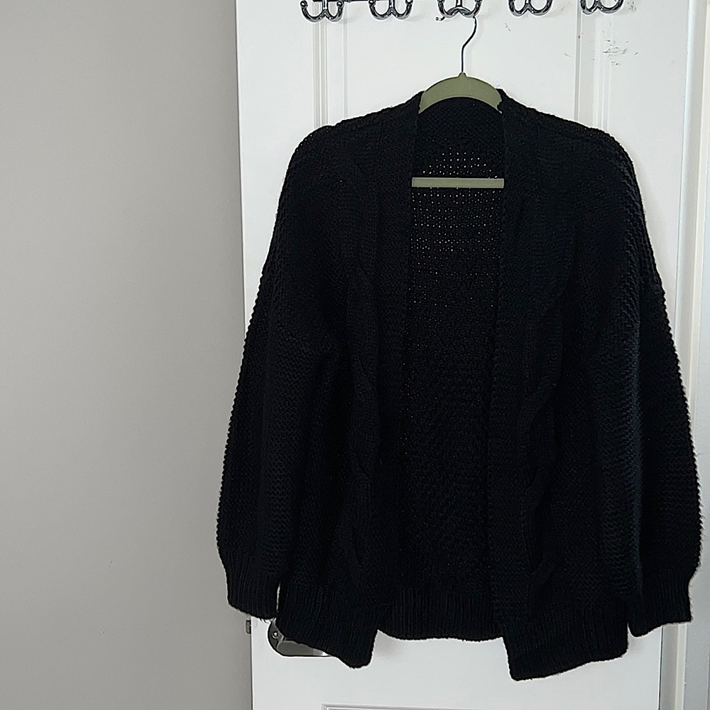 Oversized cozy black cardigan size small bought from Amazon.
